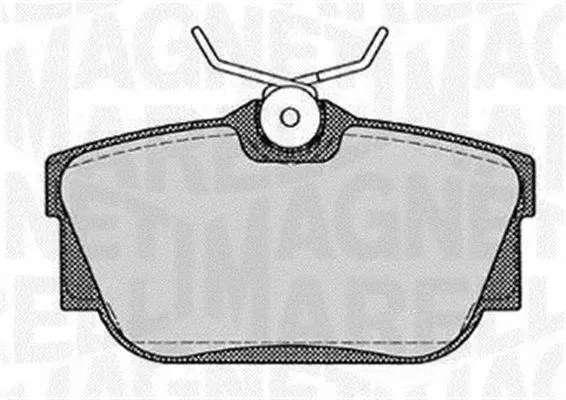 Handler.Part Brake pad set, disc brake Magneti Marelli 363916060420 1