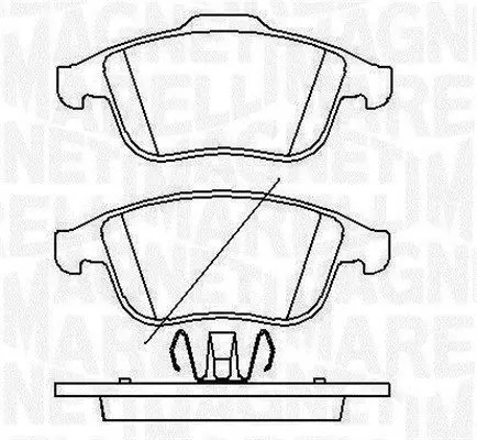 Handler.Part Brake pad set, disc brake Magneti Marelli 363916060429 1