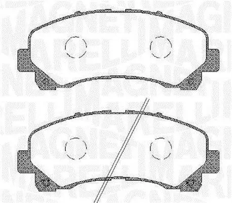 Handler.Part Brake pad set, disc brake Magneti Marelli 363916060449 1