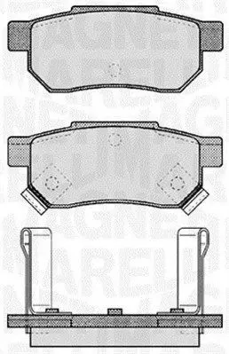 Handler.Part Brake pad set, disc brake Magneti Marelli 363916060457 1