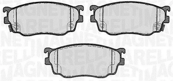 Handler.Part Brake pad set, disc brake Magneti Marelli 363916060466 1