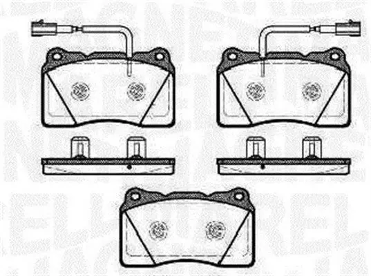 Handler.Part Brake pad set, disc brake Magneti Marelli 363916060501 1