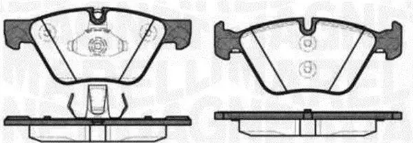 Handler.Part Brake pad set, disc brake Magneti Marelli 363916060508 1