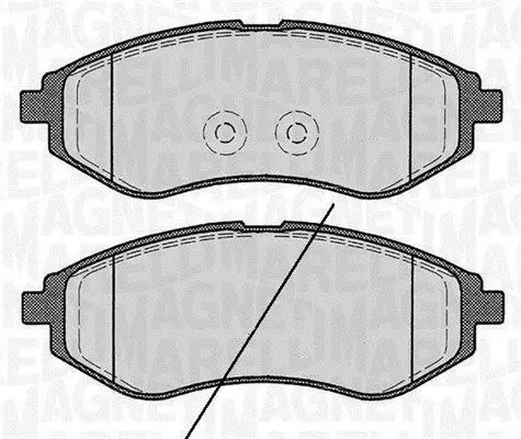 Handler.Part Brake pad set, disc brake Magneti Marelli 363916060511 1