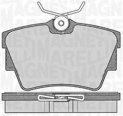 Handler.Part Brake pad set, disc brake Magneti Marelli 363916060542 1