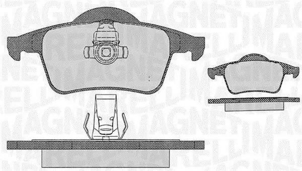 Handler.Part Brake pad set, disc brake Magneti Marelli 363916060543 1