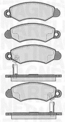 Handler.Part Brake pad set, disc brake Magneti Marelli 363916060549 1