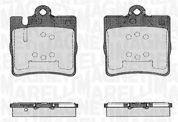 Handler.Part Brake pad set, disc brake Magneti Marelli 363916060553 1