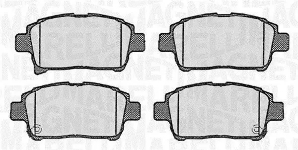 Handler.Part Brake pad set, disc brake Magneti Marelli 363916060592 1