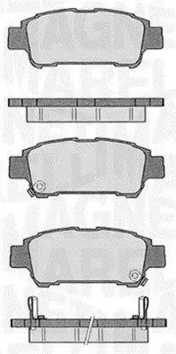 Handler.Part Brake pad set, disc brake Magneti Marelli 363916060598 1