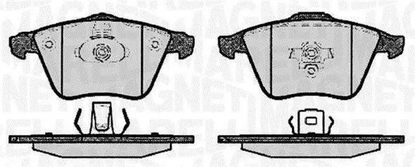 Handler.Part Brake pad set, disc brake Magneti Marelli 363916060608 1