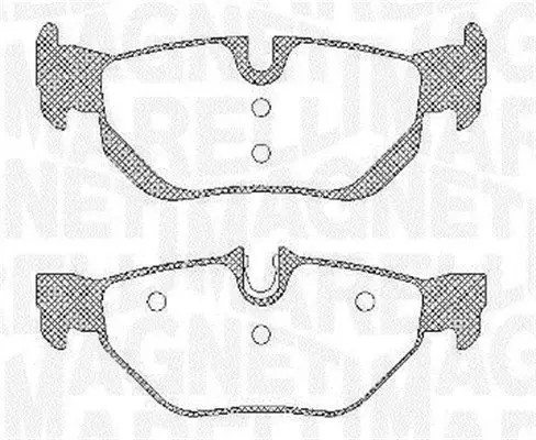 Handler.Part Brake pad set, disc brake Magneti Marelli 363916060624 1