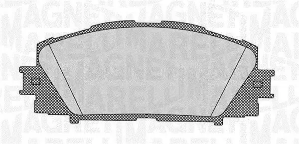 Handler.Part Brake pad set, disc brake Magneti Marelli 363916060628 1