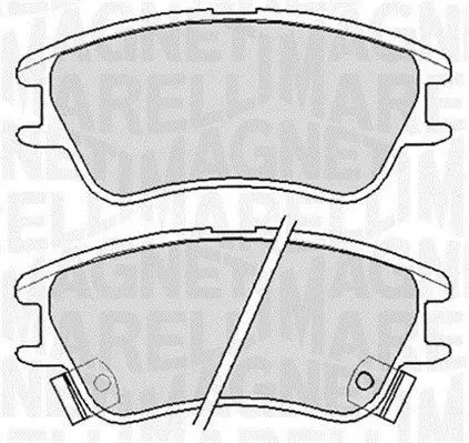 Handler.Part Brake pad set, disc brake Magneti Marelli 363916060655 1