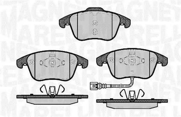 Handler.Part Brake pad set, disc brake Magneti Marelli 363916060659 1