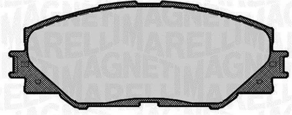 Handler.Part Brake pad set, disc brake Magneti Marelli 363916060663 1