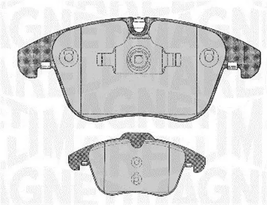 Handler.Part Brake pad set, disc brake Magneti Marelli 363916060667 1