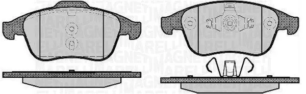 Handler.Part Brake pad set, disc brake Magneti Marelli 363916060671 1