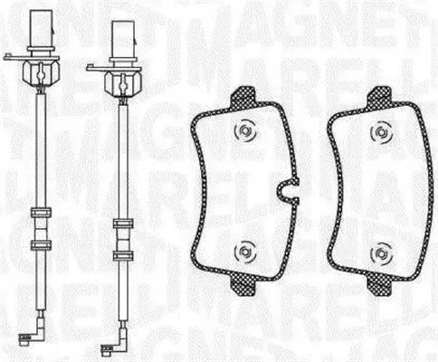 Handler.Part Brake pad set, disc brake Magneti Marelli 363916060674 1