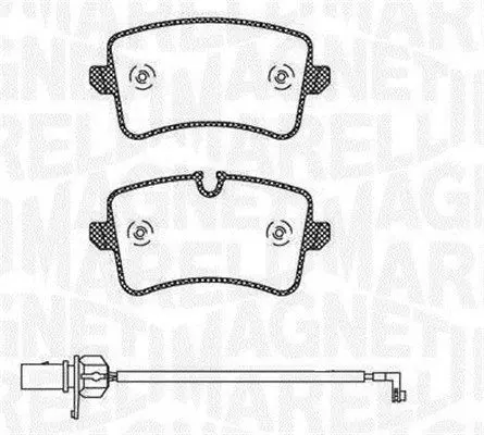 Handler.Part Brake pad set, disc brake Magneti Marelli 363916060676 1