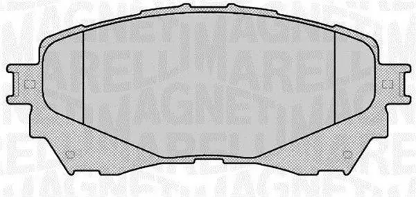 Handler.Part Brake pad set, disc brake Magneti Marelli 363916060677 1