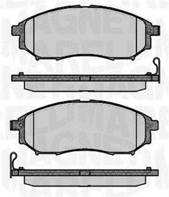 Handler.Part Brake pad set, disc brake Magneti Marelli 363916060683 1