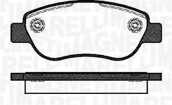 Handler.Part Brake pad set, disc brake Magneti Marelli 363916060693 1