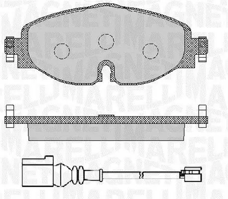 Handler.Part Brake pad set, disc brake Magneti Marelli 363916060715 1