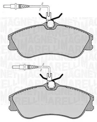 Handler.Part Brake pad set, disc brake Magneti Marelli 363916060786 1