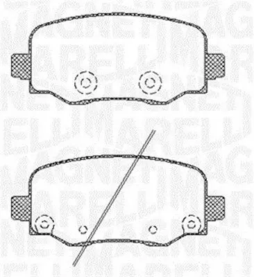 Handler.Part Brake pad set, disc brake Magneti Marelli 363916060794 1