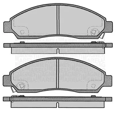 Handler.Part Brake pad set, disc brake Magneti Marelli 363916060802 1