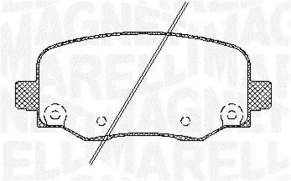 Handler.Part Brake pad set, disc brake Magneti Marelli 363916060805 1