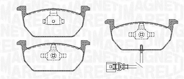 Handler.Part Brake pad set, disc brake Magneti Marelli 363916060819 1