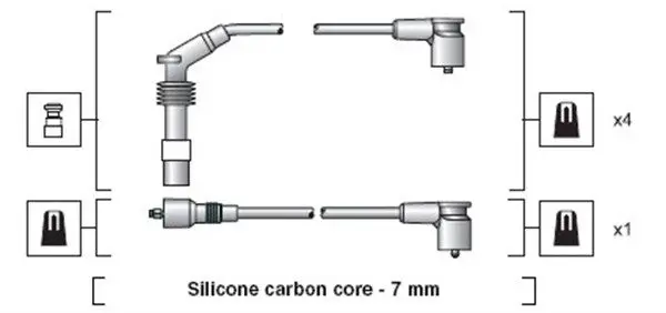 Handler.Part Ignition cable kit Magneti Marelli 941318111140 2