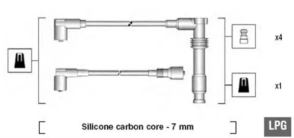 Handler.Part Ignition cable kit Magneti Marelli 941125290681 1