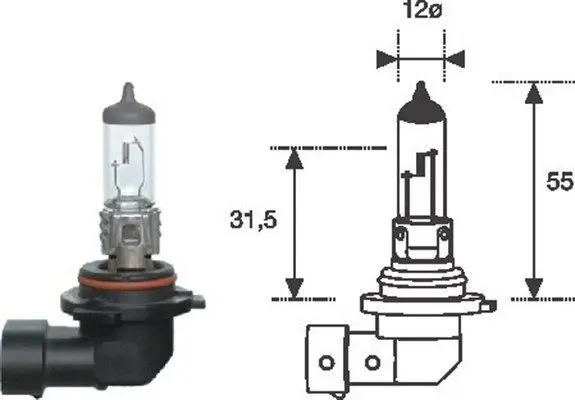 Handler.Part Bulb, headlight Magneti Marelli 002577300000 1