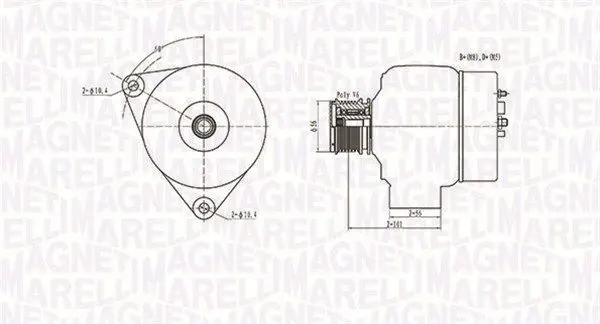 Handler.Part Alternator Magneti Marelli 063731209010 1