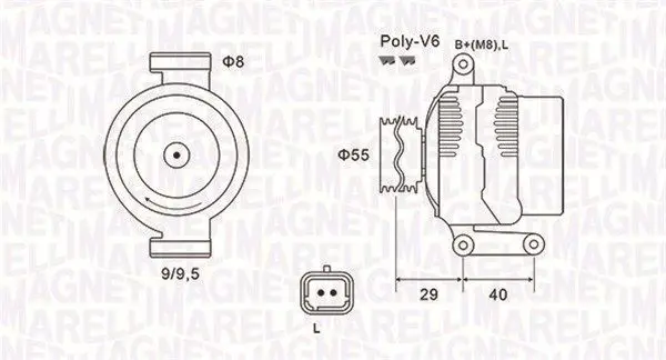 Handler.Part Alternator Magneti Marelli 063731484010 1