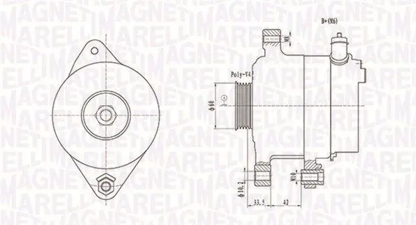 Handler.Part Alternator Magneti Marelli 063731595010 1