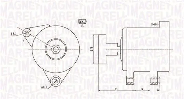 Handler.Part Alternator Magneti Marelli 063731649010 1