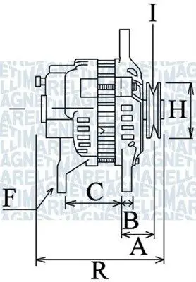 Handler.Part Alternator Magneti Marelli 063731671010 1