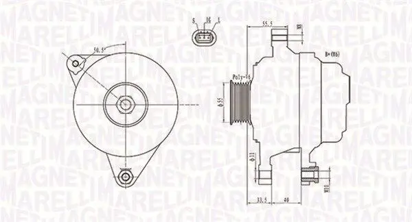 Handler.Part Alternator Magneti Marelli 063731703010 1