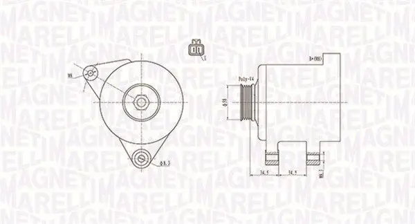 Handler.Part Alternator Magneti Marelli 063731789010 1