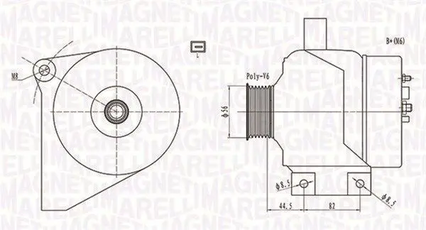 Handler.Part Alternator Magneti Marelli 063731861010 1