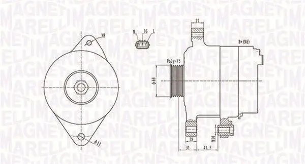 Handler.Part Alternator Magneti Marelli 063731892010 1