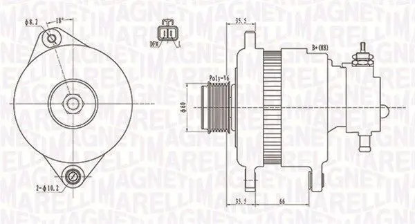 Handler.Part Alternator Magneti Marelli 063731899010 1