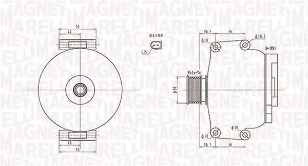 Handler.Part Alternator Magneti Marelli 063731908010 1