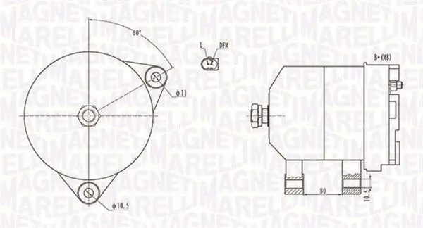 Handler.Part Alternator Magneti Marelli 063731913010 1