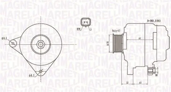 Handler.Part Alternator Magneti Marelli 063731959010 1