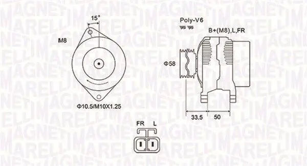 Handler.Part Alternator Magneti Marelli 063732020010 1